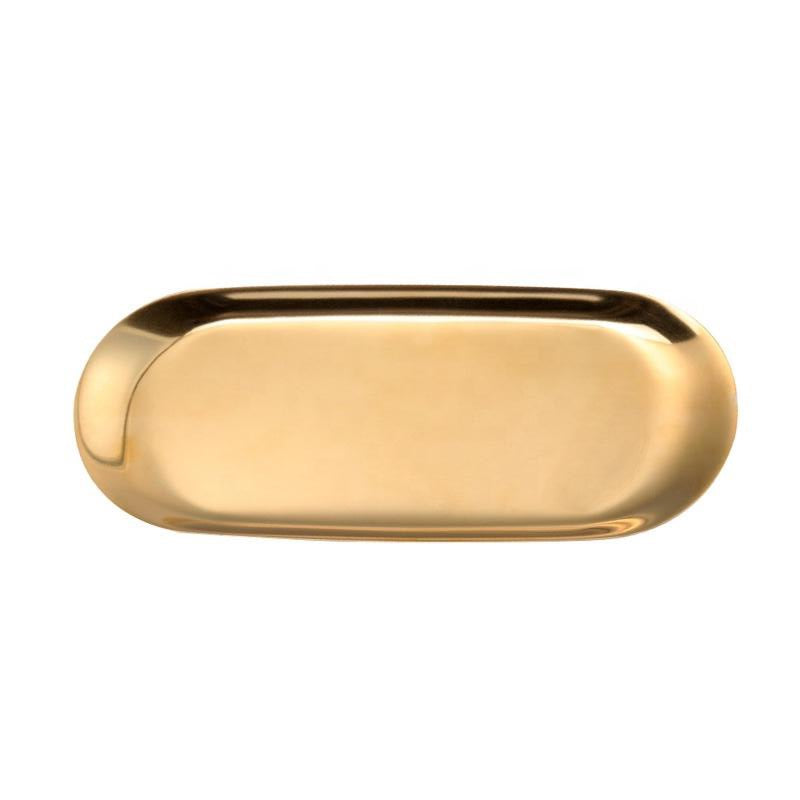 Gold Stainless Steel Tweezer Tray