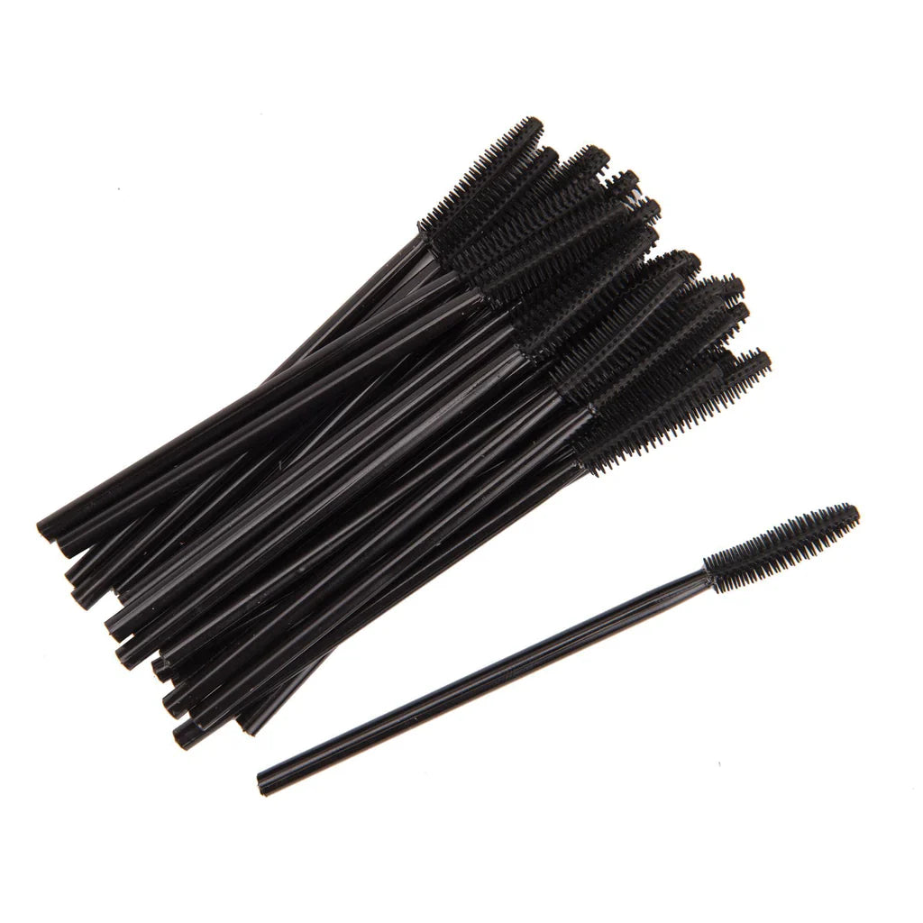 Silicone Mascara Wands (50 Pack) - BLACK